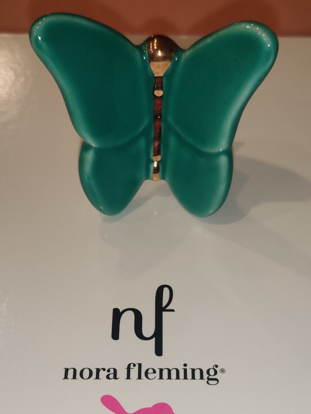 Nora Fleming Butterfly Retired Teal A247 New